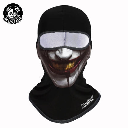 Windproof Dustproof Music Balaclava Riding Mask Funny Skeleton Street Style Personalized Motorcycle Skiing Fishing  Sports Hat