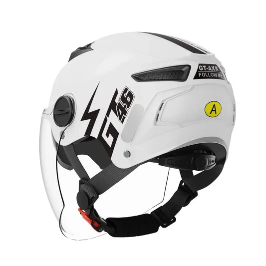 New Fashion ABS Unisex Motorcycle Helmets Motorcycle Accessories Helmet for Adults Long Lens White