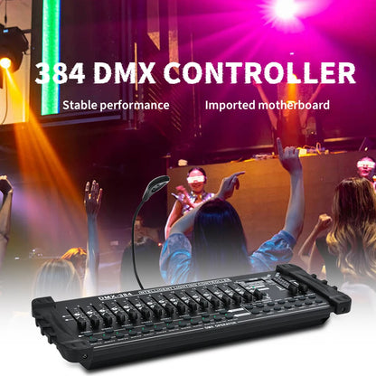 384 Channel Light Controller DMX512 Dj Light Controller Console Operator for Live Concerts KTV DJs Clubs Equipment