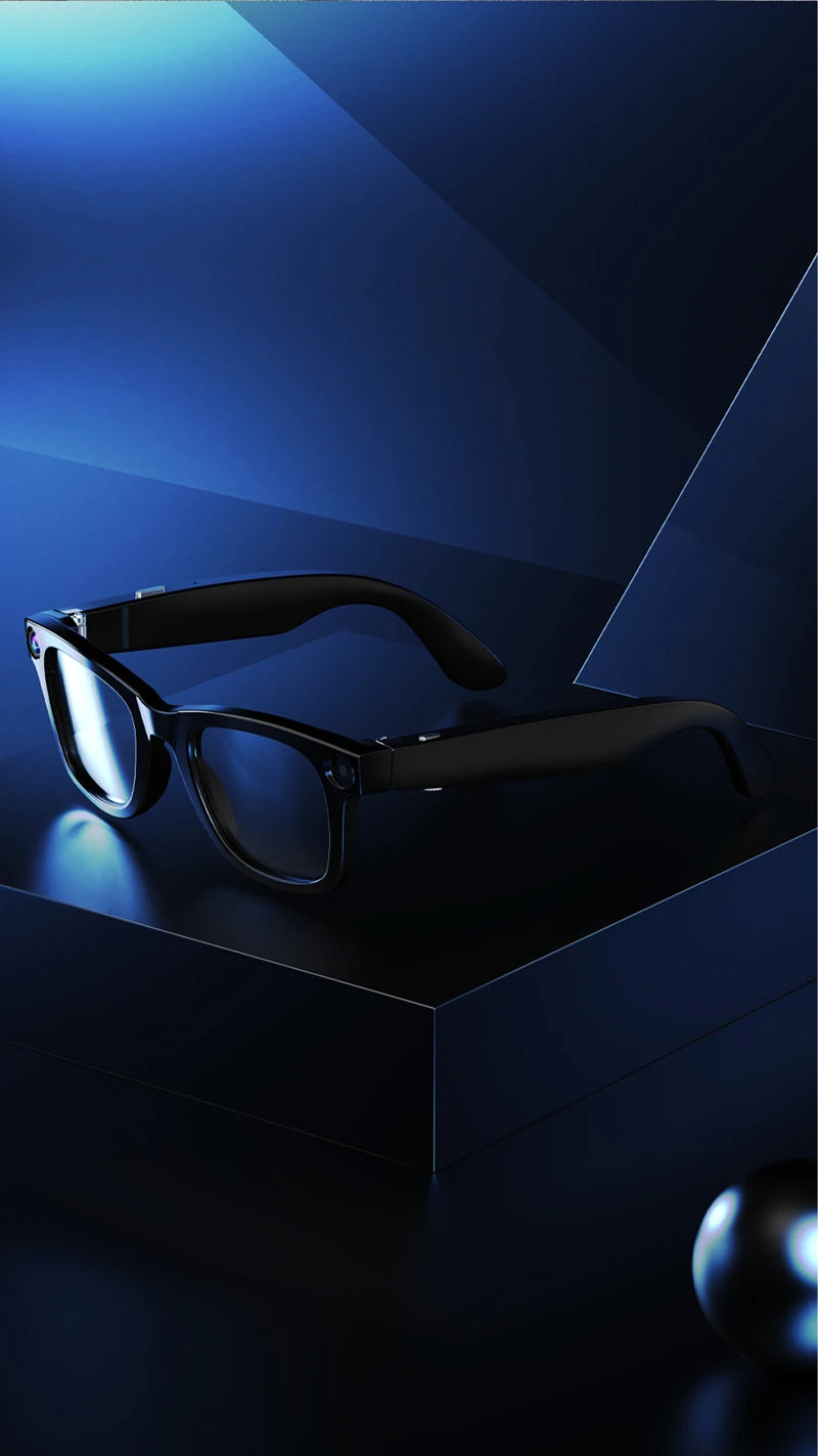 Xiaomi 4k Smart AI Bluetooth Glasses HD 800W pixel Shooting Waterproof Camera Photo Video Voice Call Translation Smart Glasses