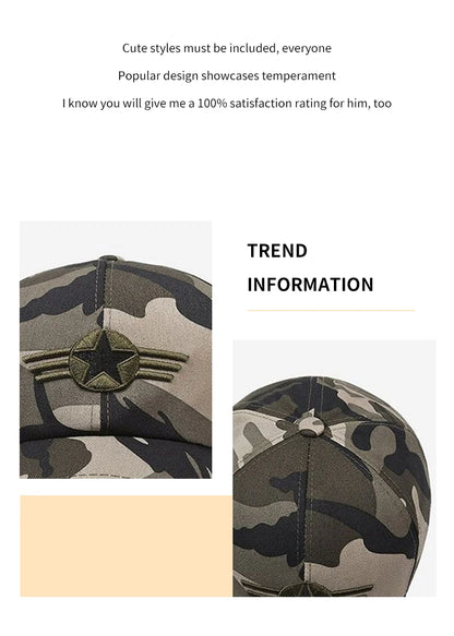 Sports Sun Protection Camouflage Cap Fashion Outdoor Sport Running Baseball Caps Spring and Summer Baseball Hat for Men Women