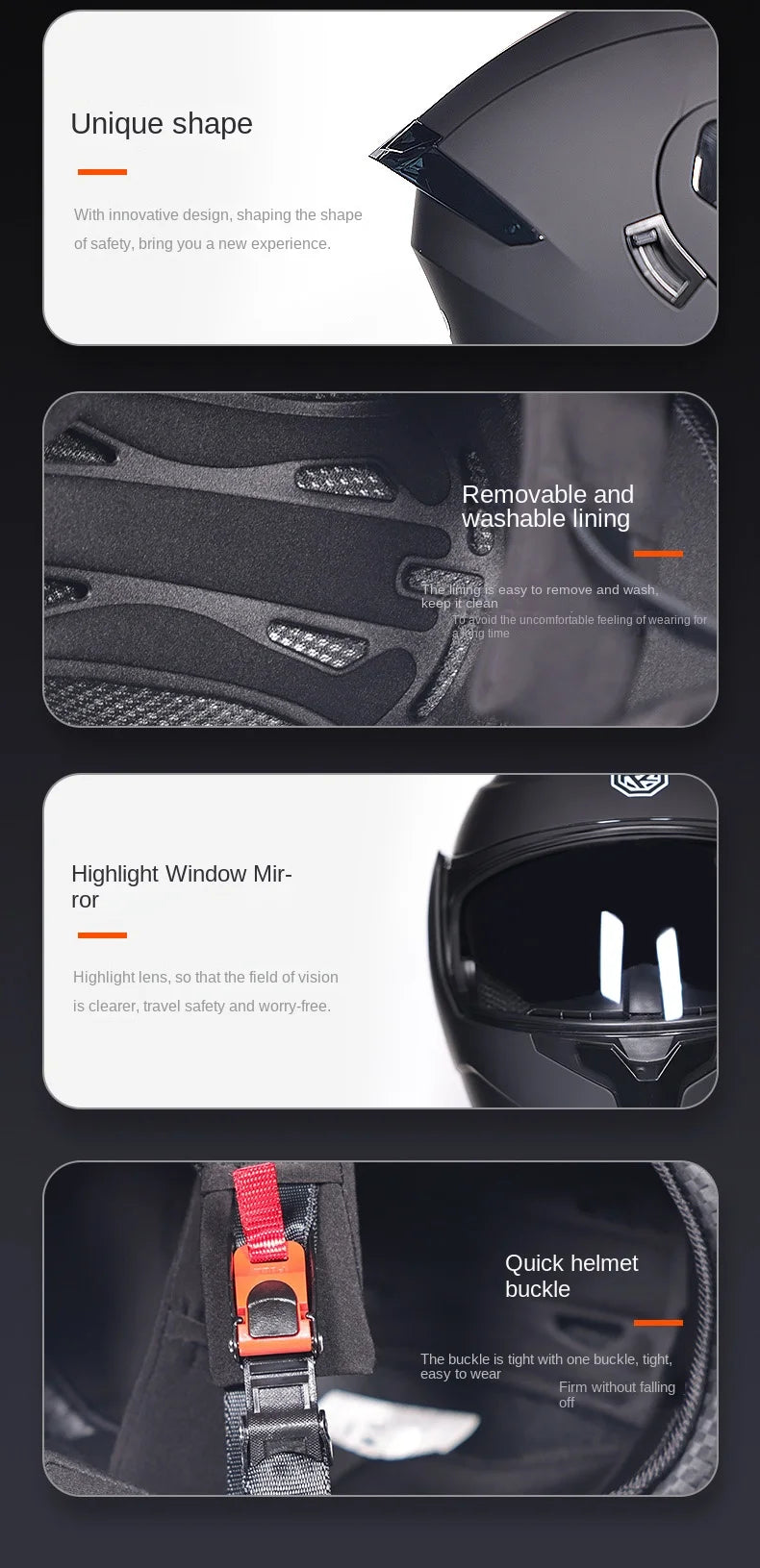 2025 High Quality Motorcycle Helmet Modular Flip Helmet Casco para Motos Dual Lens Full Helmet Casco para Motos DOT Approval