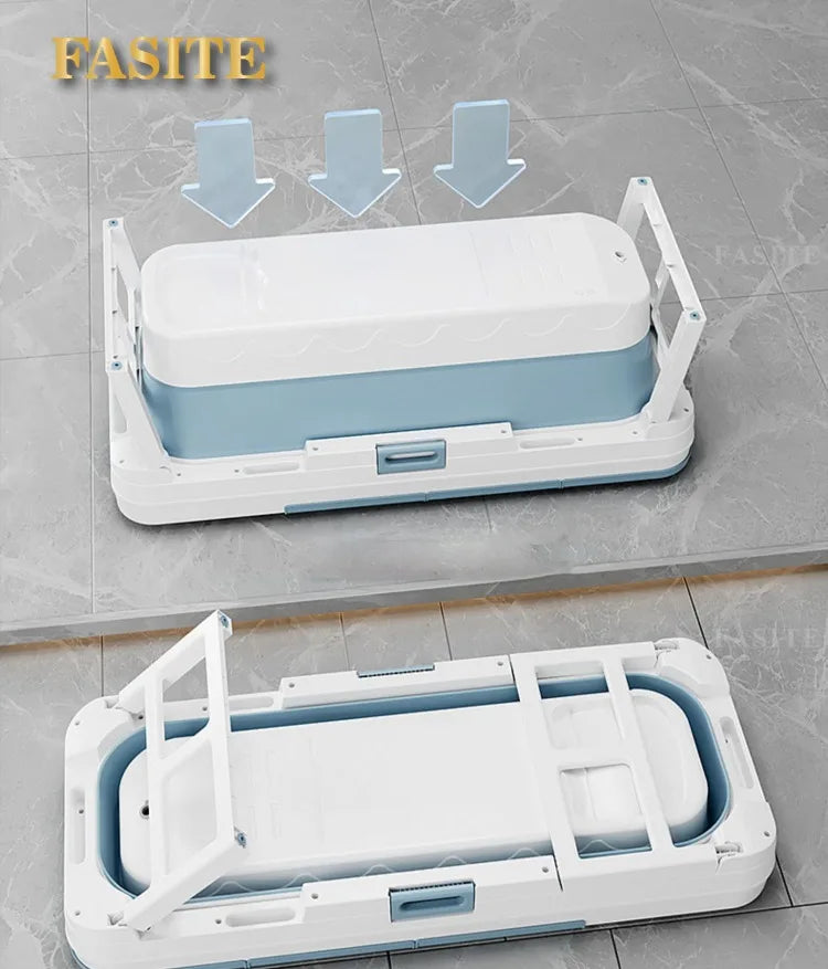 Portable Folding Bathtub for Adults hot Bath Spa Plastic Bathtubs Children Swimming pool Bucket Sauna Lid Cover House Bath Tub