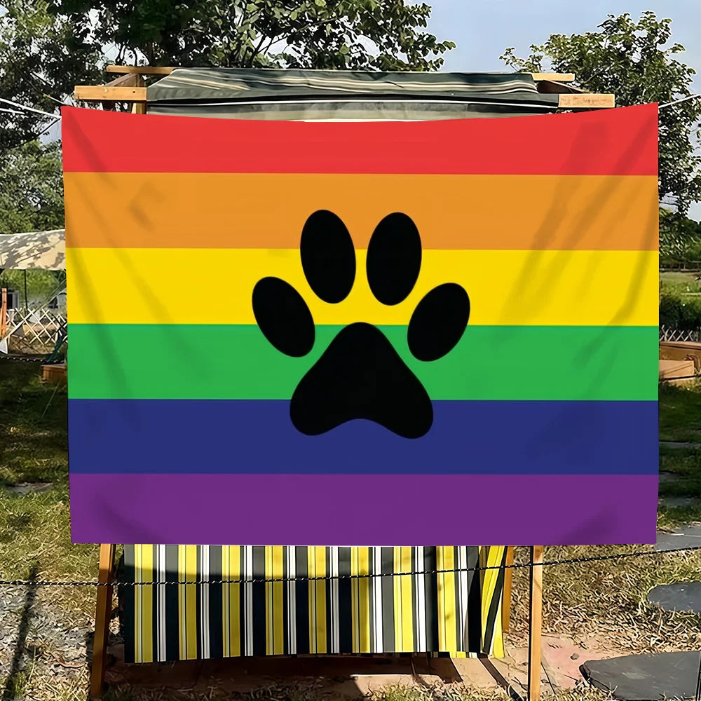Furry Pride flag Suitable For Party Club Outdoor Interior Wall Decoration Banner Fans Gift