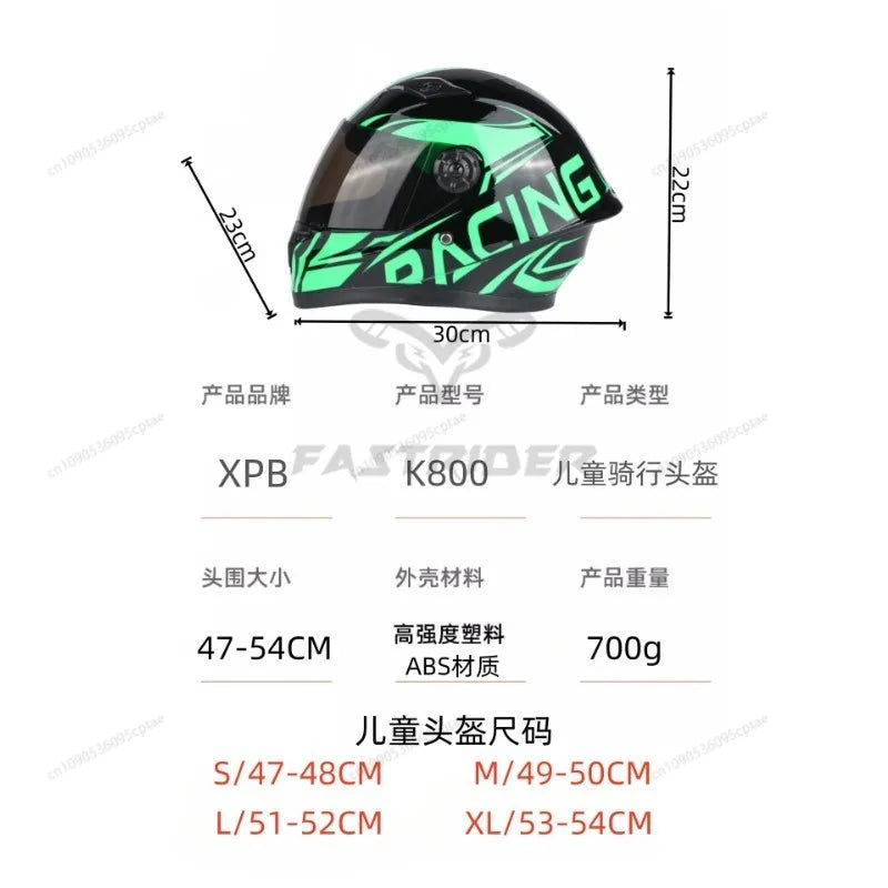 Children Helmet Safety Kid Riding Helmets New CuteFull Face For Four Seasons Outdoor Sports Head Bicycle Motorcycle Helmet