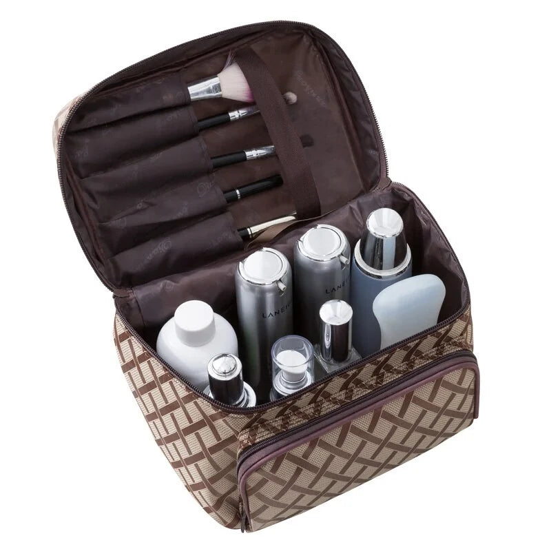 New Large Capacity Flower Cosmetic Bag Zipper Cosmetic Box Storage Organizers Travel Toiletry Makeup Bag SZL8061