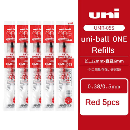 uni-ball one Mitsubishi Limted Gel Pen,Black/Red/Blue/Navy Blue Core Black Technology Signing Canetas for homework,test,meeting