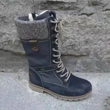 Women Winter Mid-Calf Boots  Winter Shoes Ladies Fashion Snow Boots Shoes Thigh High Suede Warm Botas 2023