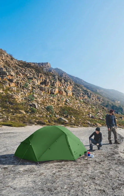 Naturehike Mongar 2 Person Tent 20D Nylon 210T Waterproof Ultralight Camping Hiking Tent with Mat Backpacking Travel Tent