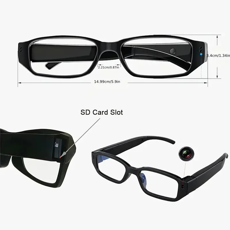 Portable 1080P HD Mini Glasses With Camera Video Recorder Wearable glasses Camera Outdoor Sports DV DVR Surveillance Camcorder