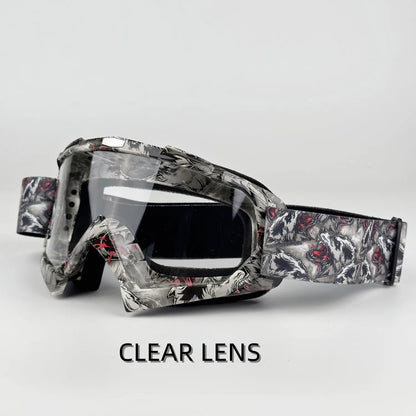 Newest Motorcycle Goggles For Men Motocross Sunglasses Safety Protective MX Night Vision Helmet Goggles vintage Driving Glasses
