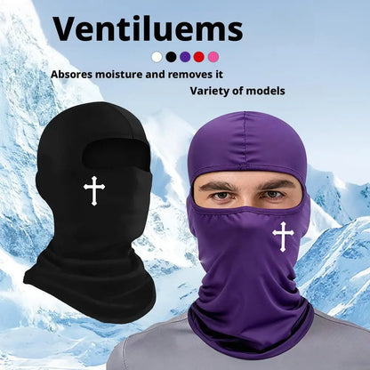 Christian Balaclava Cross Ski Mask Full Face Mask Cover Faith Shiesty Jesus Face Cover Breathable Men Women Sports Motorcycling
