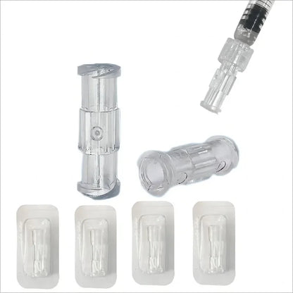 10/20/50/100Pcs Double Helix Luer Syringe Connector Sterile Transparent Pneumatic Parts PP Material Leak Proof Drug Guide Device
