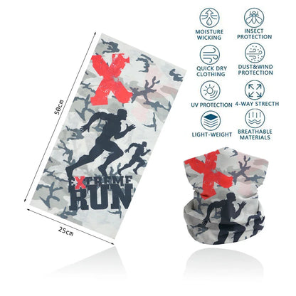Motorcycling Running Outdoor Sports Face Bandanas Men Neck Warm Gaiter Women Headscarf UV Protection Seamless Tube Face Shield