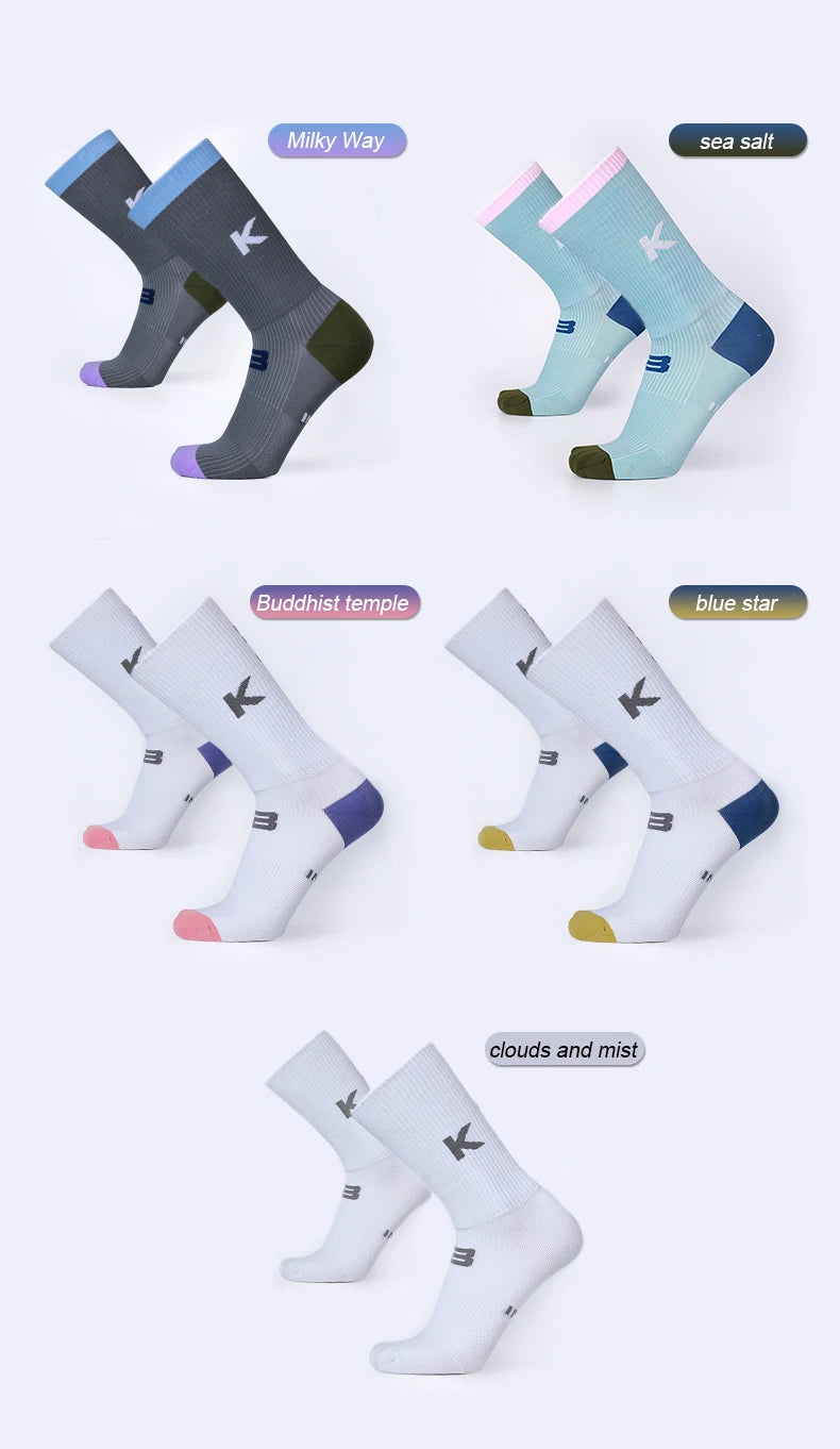 INBIKE Professional MTB Cycling Socks for Men Compression Bicycle Riding Socks Bike Stockings Man Soccer Sports Running Socks