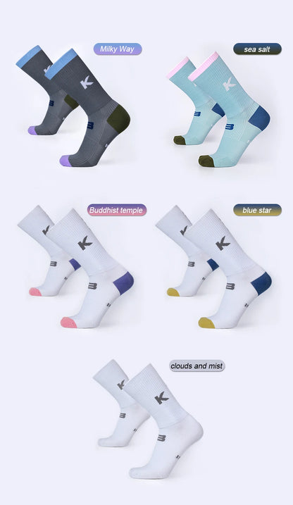 INBIKE Professional MTB Cycling Socks for Men Compression Bicycle Riding Socks Bike Stockings Man Soccer Sports Running Socks