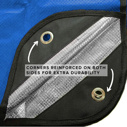 Heavy Duty Emergency Blanket Survival Gear Waterproof Insulated Blanket Emergency Tarp for Camping, Hiking, Bushcraft