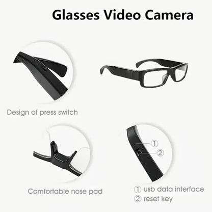 Portable 1080P HD Mini Glasses With Camera Video Recorder Wearable glasses Camera Outdoor Sports DV DVR Surveillance Camcorder