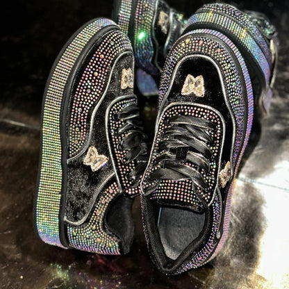 Luxury Designer Women Sneakers Outdoor Platform Female Sneakers Women Fashion Luxury Rhinestone Ladies Shoes Zapatos De Mujer