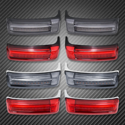2xMotorcycle LED SaddleBag Turn Lamp Light Run Brake Light For Harley Touring Street Glide Road King FLHR Limited CVO 2014-2022