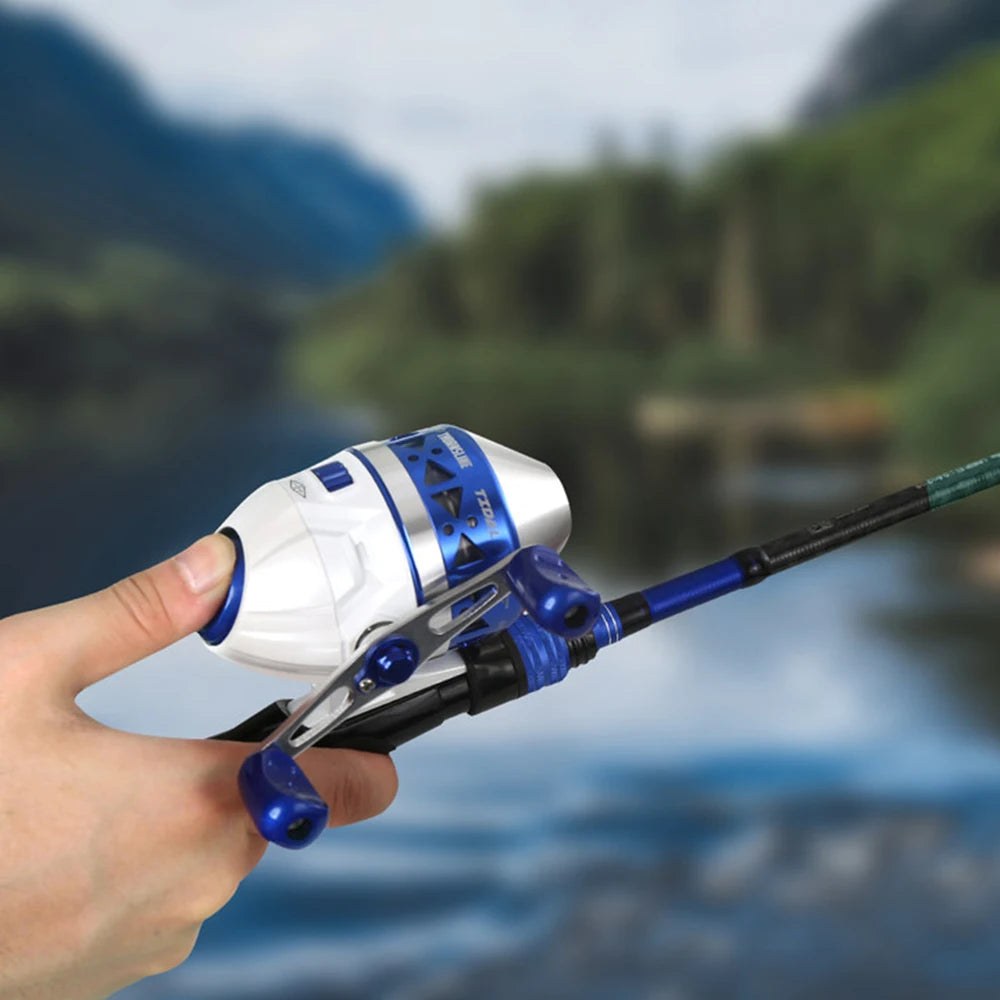 ZUKIBO Portable Slingshot Fishing Reel 4.0:1 High Speed Reel Left Right Hand Catapult Hunting Shooting Closed Fish Reel New
