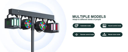 Yiflamefly 60W RGBW LED Par Lights With Bag&Bracket Combination Bracket Lights DMX Stage Light For Church Wedding Birthday Party