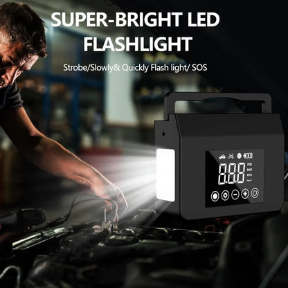 Jump Starter with Air Compressor, 4000A Car Battery Jump Starter(ALL Gas/8.0L Diesel) with 150PSI Tire Inflator 12V Car Battery