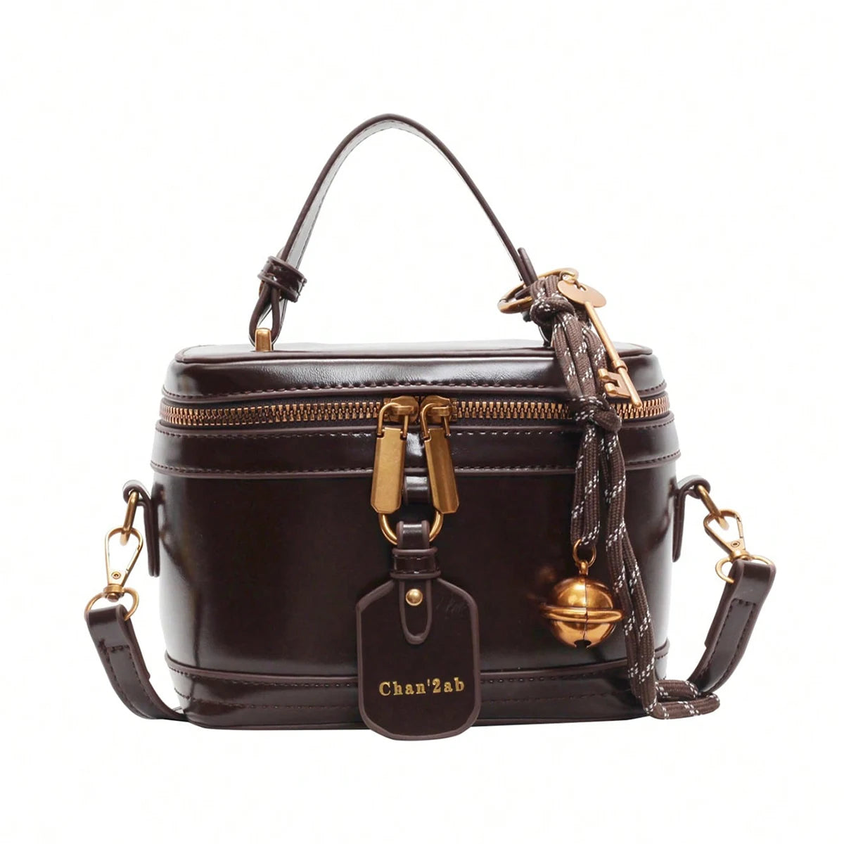 A stylish handbag with a niche design, a retro, exquisite and elegant daily all-match messenger bag.