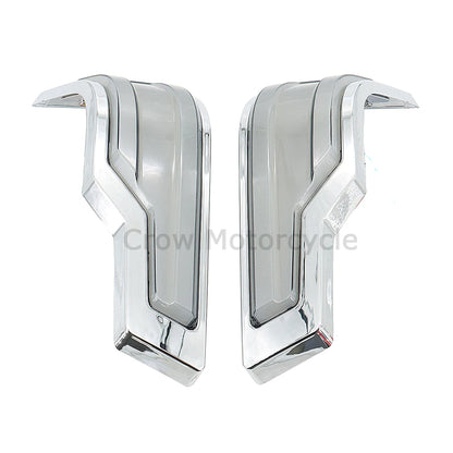 For Harley Touring Road Electra Glide Ultra Classic FLHTCU 2014+UP 2022 Motorcycle LED Tracer Tour-Pak Lights Chrome Rear Lights