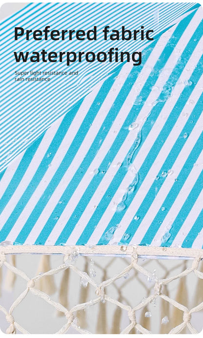 Seaside Resort Beach Umbrella Courtyard Tassel Sun Umbrella Pool Sun Protection Terrace Shade