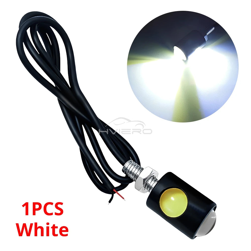 1/2/4/10pc Car Motorcycle Eagle Eye Led Daytime Running Light Super Bright Turn Signal License Plate Tail Reverse Clearance Lamp