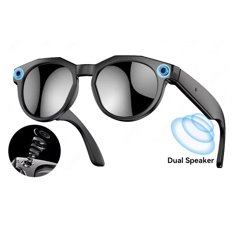AI Smart Glasses 8K HD 800MP Camera Video Sport Sunglasses AI Chat GPT Bluetooth Music Call Translation Voice Assistant Glasses