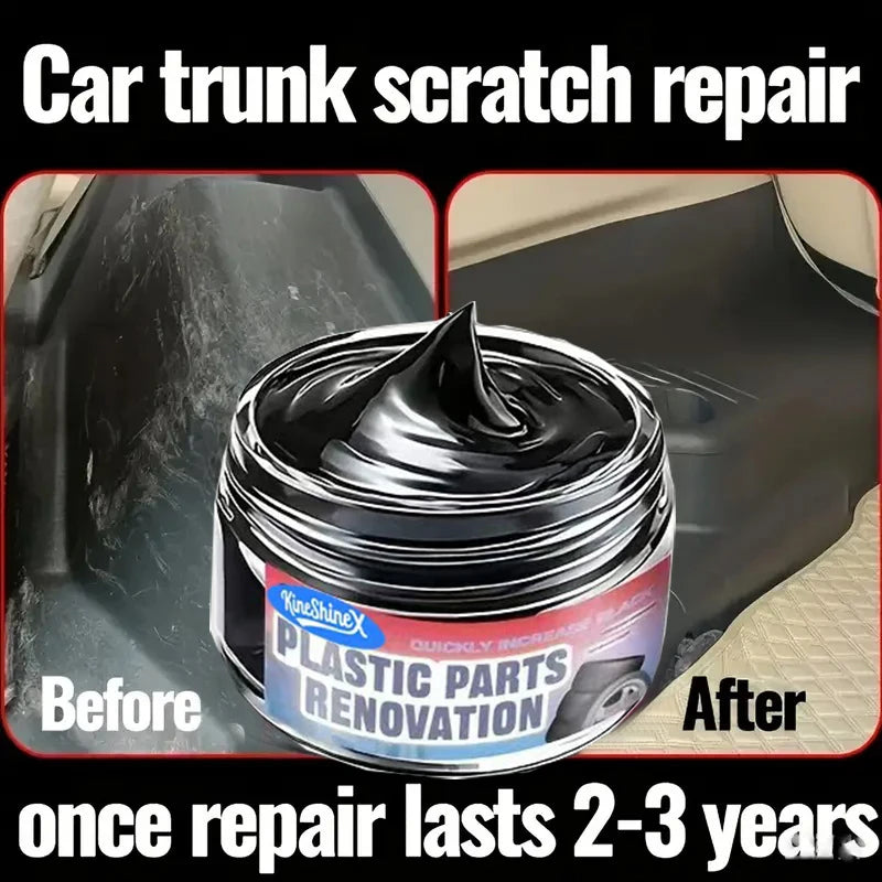 Car Interior Scratch Repair Cream - Car Scratch Repair | Tire Gloss Repair, Black Interior and Dashboard Plastic Surface Repair