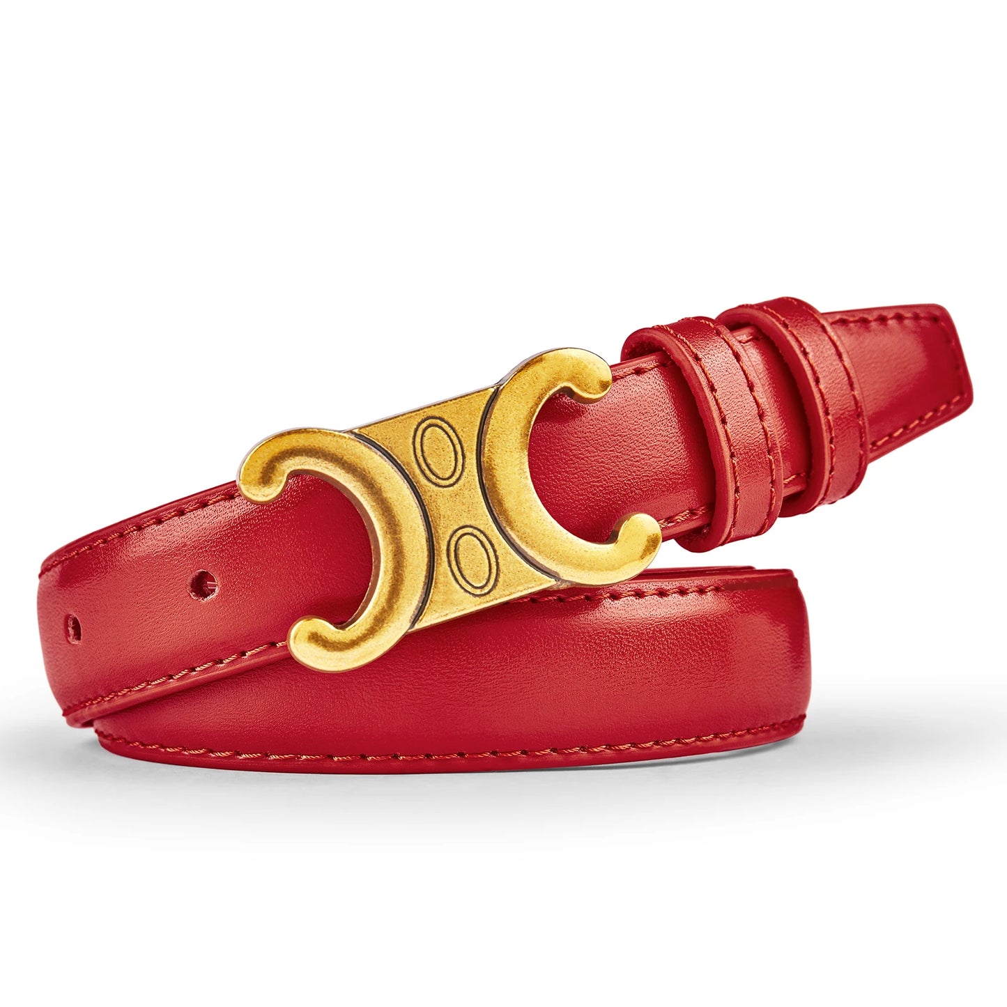Luxury Women's Belt, Gold Buckle, Genuine Leather Belt, Fashion Style  Match with Jeans, Skirts, Top Quality Belt for Women