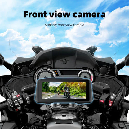 EKIY 7 inch Wireless CarPlay Moto Android Auto Portable Digital Motorcycle Dashboard GPS Navigation Display Screen Monitor TPMS