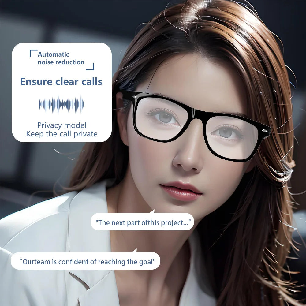 LAXASFIT Smart Bluetooth Glasses Sunglasses Talking Outdoor Sports Headset UV Protective Eyewear for Men and Women Holiday Gift