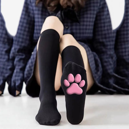 Women High Socks Harajuku Stockings Lingerie 3D Cat Claw Long Socks Thigh High Socks Sexy Compression Stockings