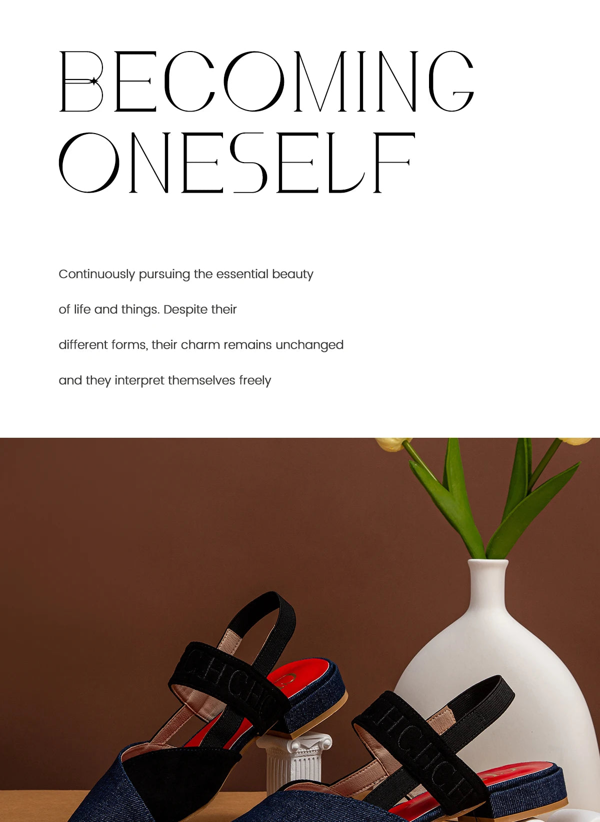 Fashionable Color Blocking Design with Denim Fabric Classic and Minimalist Women's Flat Shoes Exquisite Workmanship