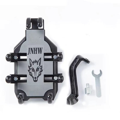 Motorcycle Phone Holder with 360° Rotation, Anti-Shake Motorcycle Phone Mount, Adjustable Handlebar Cellphone Holder for bikes