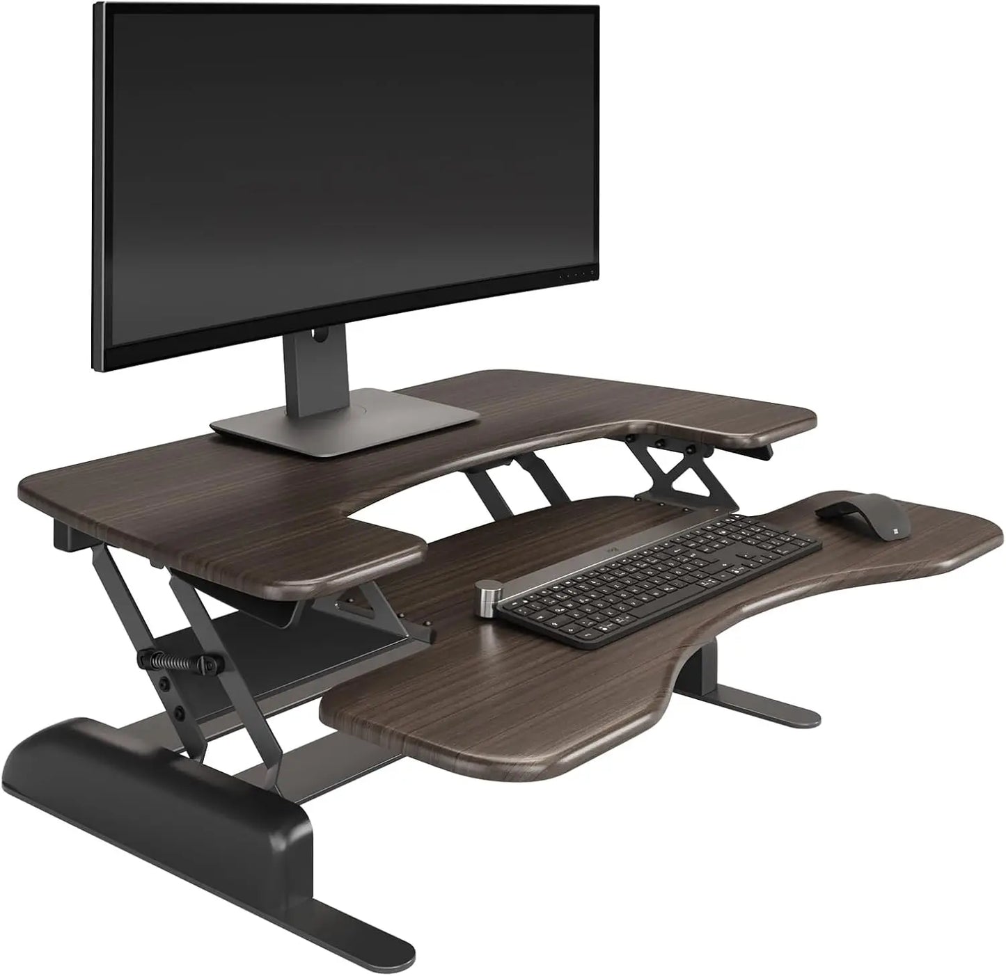 Desk Pro Plus 36 - Dual Monitor Standing Desk Converter - Adjustable Desk Riser with 11 Height Settings - Stand Up Ho.Customized
