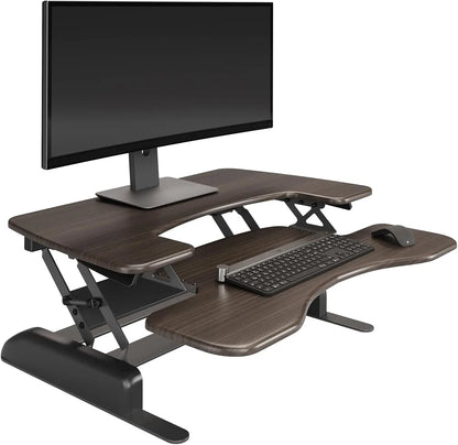 Desk Pro Plus 36 - Dual Monitor Standing Desk Converter - Adjustable Desk Riser with 11 Height Settings - Stand Up Ho.Customized