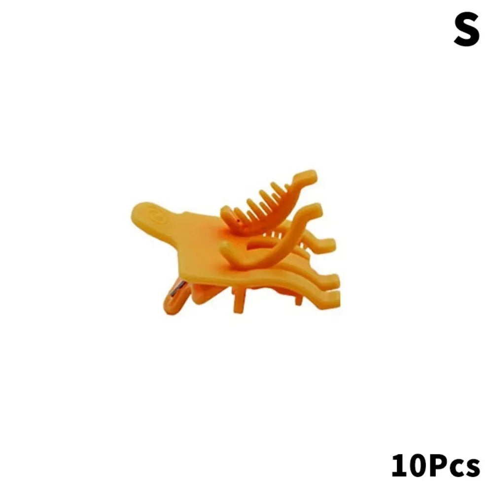 10Pcs New S/L Perm Hair Clip Reusable Hair Curl Barbershop Hook Loop Hair Rollers Styling Clamps Men