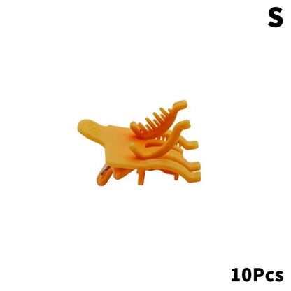 10Pcs New S/L Perm Hair Clip Reusable Hair Curl Barbershop Hook Loop Hair Rollers Styling Clamps Men