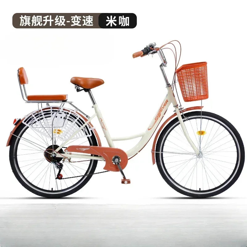 Cycling City 24/26 inch men's and women's bicycles light commuting ladies' student bikes leisure bicycles 2023