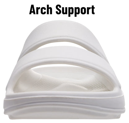 Kidmi Women Flat Sandals Women Slippers Outdoor Non-slip House Slippers Unisex Beach Slides Orthopedic Breath Soft Slippers