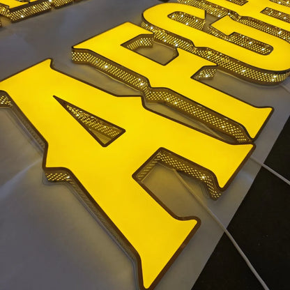 Custom Made Front Lit & Side Lit LED Channel Letters Signs Perforated Shop Signs Exterior Use