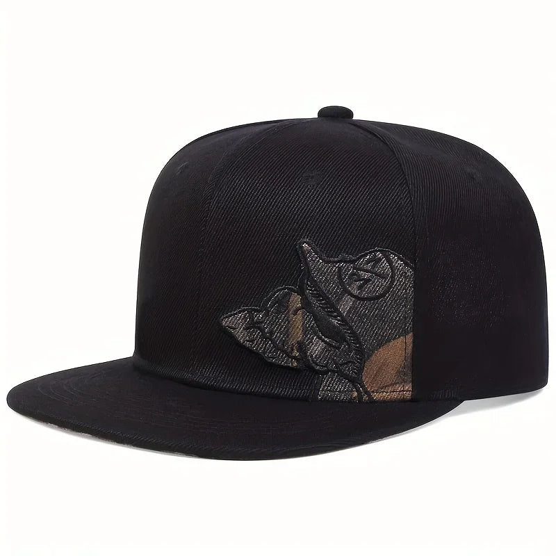 Unisex Skeleton Embroidery Baseball Cap Women Outdoor Sports Flat Hats Men Fashion Men Hip Hop Snapback Caps Sunscreen Hat
