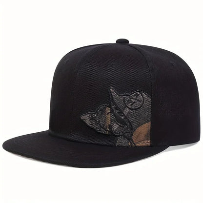 Unisex Skeleton Embroidery Baseball Cap Women Outdoor Sports Flat Hats Men Fashion Men Hip Hop Snapback Caps Sunscreen Hat