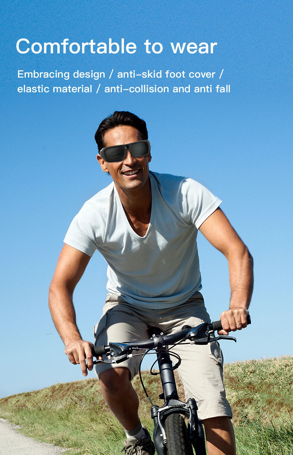4K HD Smart Glasses Camera Mini Eyewear Camcorder for Outdoor Cycling Driving Video Recordings