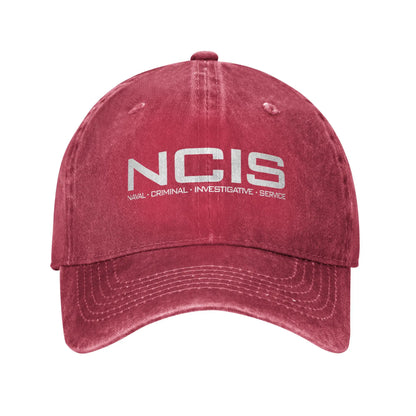 NCIS Naval Criminal Investigative Service Baseball Cap Retro Distressed Washed  Sun Cap Unisex Outdoor Unstructured Soft Hats